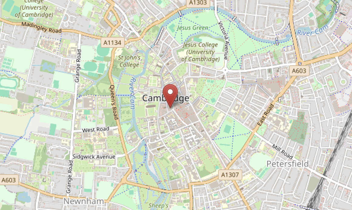 Map showing the 20minds location